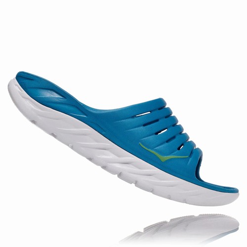 Hoka One One ORA RECOVERY SLIDE 2 Sandals For Men India Blue/White IN-3651